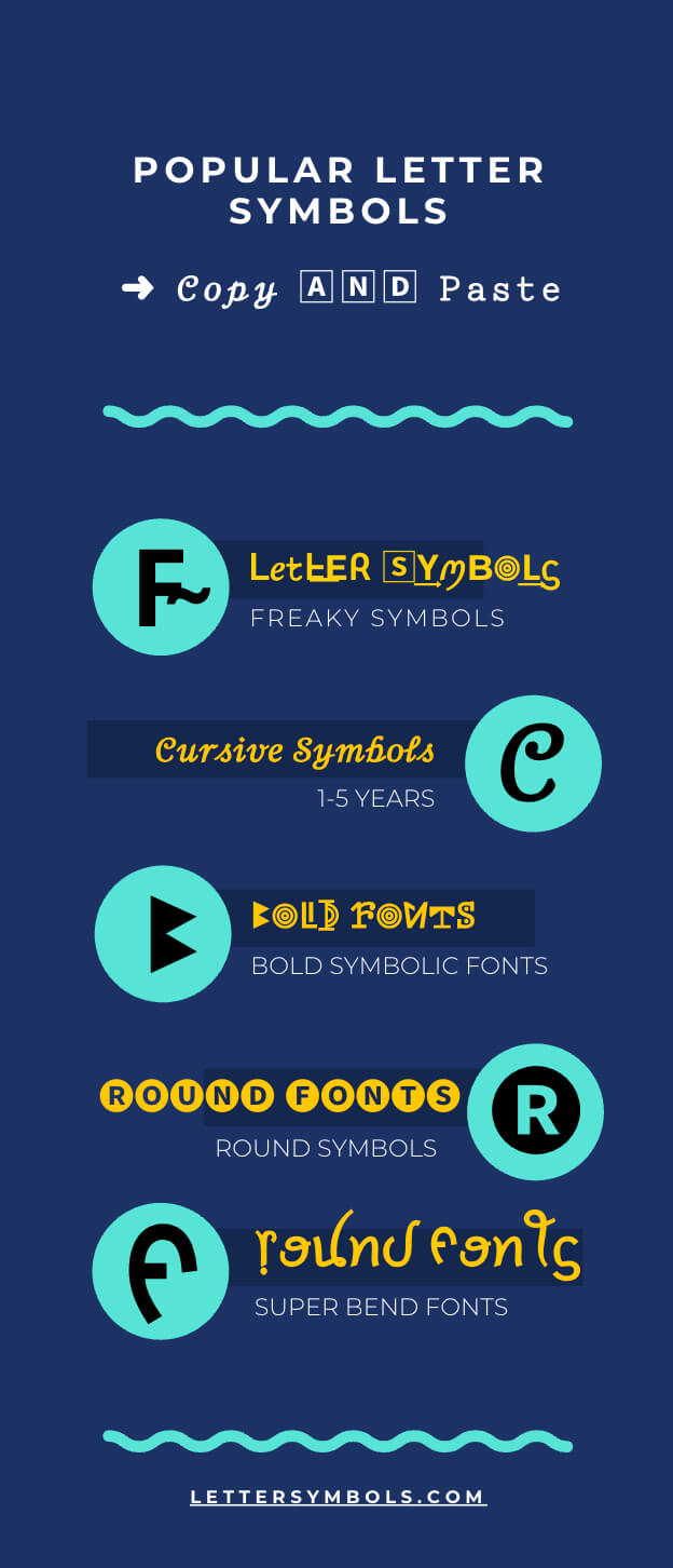 Popular Symbolic Letters